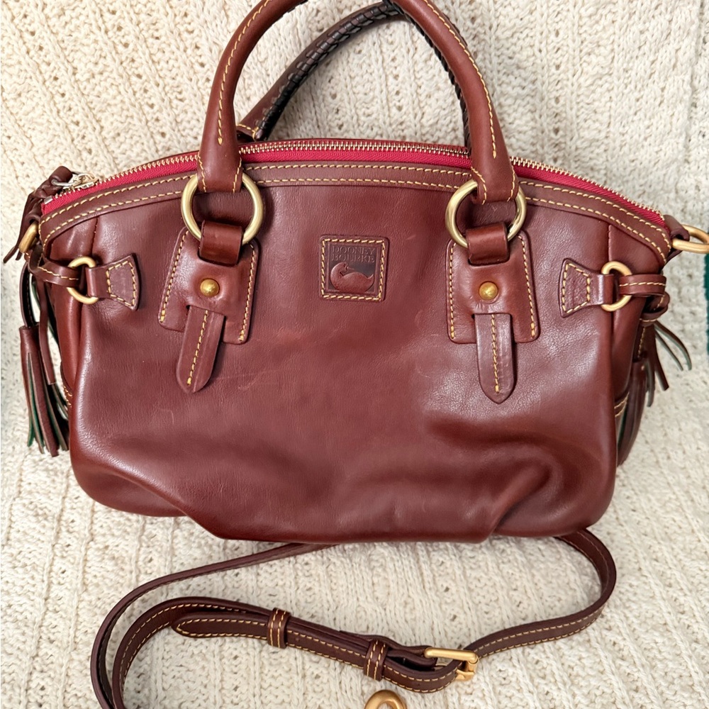 Dooney & Bourke Rich Brown Leather Satchel